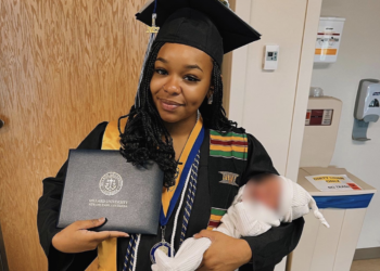 New Orleans Woman Jayda Sayles Dillard University HBCU college graduate hospital baby