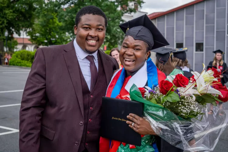 Kathy Fevrius, College Student, Newark, Native, Convocation Ceremony, Montclair State University, Boyfriend, Hendy Joseph, Graduation, Proposal.