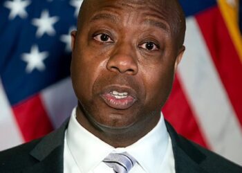 Tim Scott, Black Republican senator South Carolina President Donald Trump Gov. Ron DeSantis